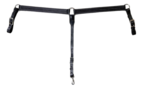 Tucker Heritage Old West Black Breastcollar