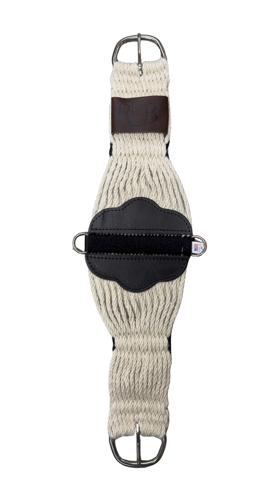 R Bar B 100% Mohair Roper Cinch w/Stainless Steel Buckles & Dees