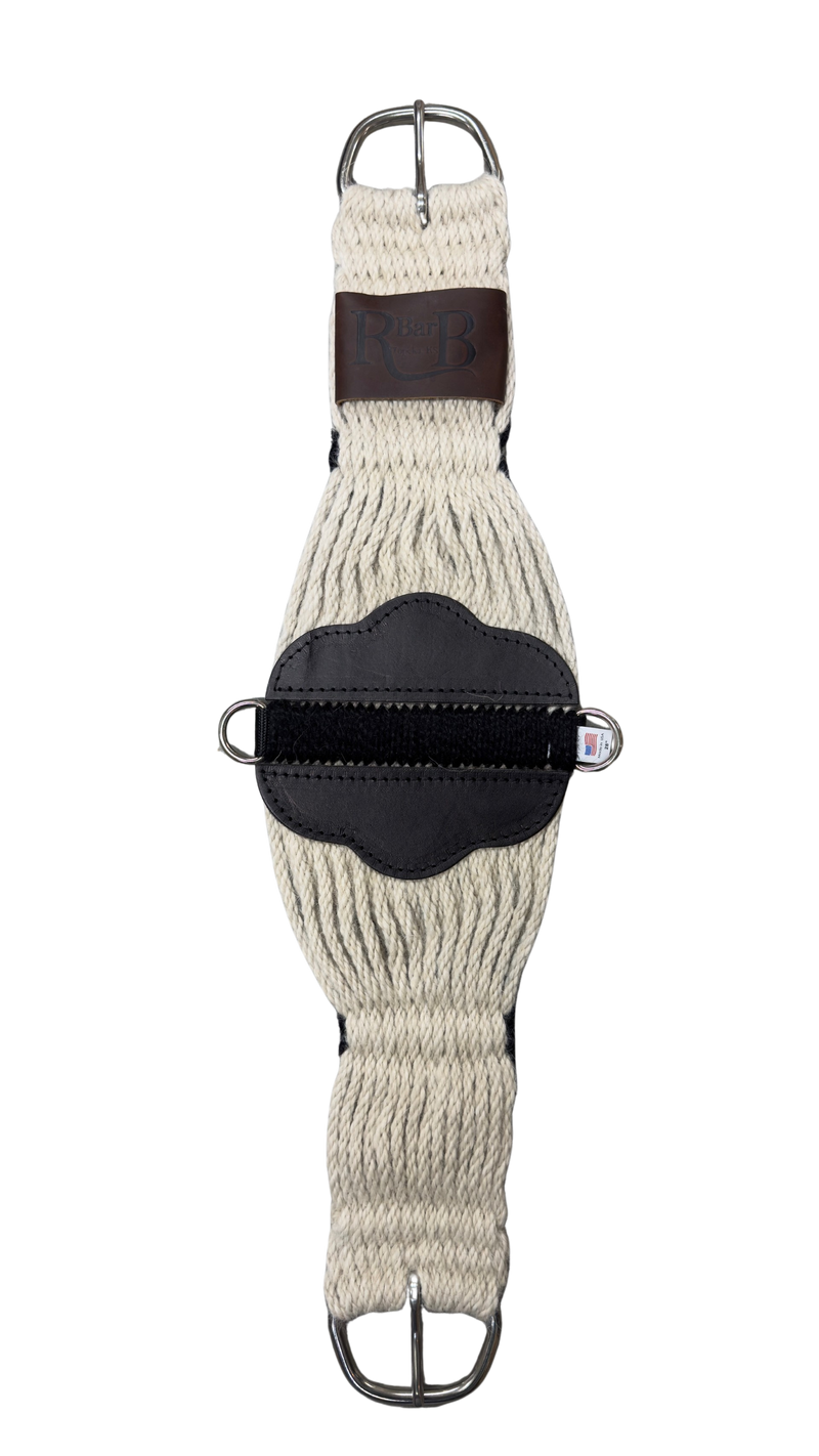 R Bar B 100% Mohair Roper Cinch w/Stainless Steel Buckles & Dees