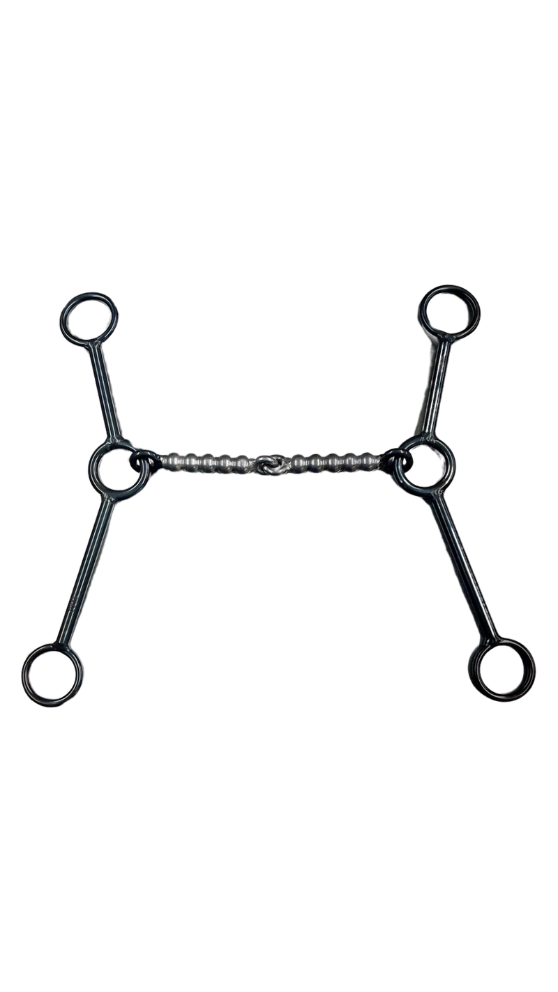 Dutton Snaffle Gag w/ Solid Bead Mouthpiece