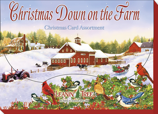 Leanin' Tree Christmas Down on the Farm Card Assortment