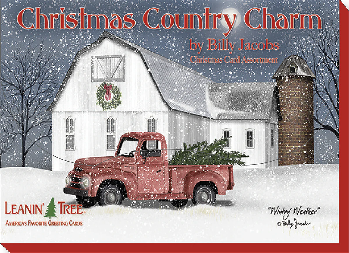 Leanin' Tree Christmas Country Charm By Billy Jacobs Christmas Card Assortment