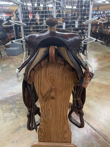 Used American Saddlery Barrel Saddle, 14" Seat