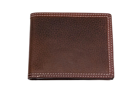 Cowboy Chrome Tumbled Grain w/Frame Detail Bifold