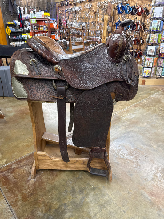 Used Moss Saddlery Pleasure Saddle, 16.5"