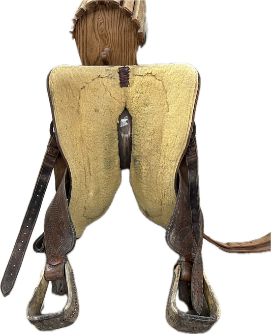 Used Cactus Saddlery Team Roper Saddle, 14.5"
