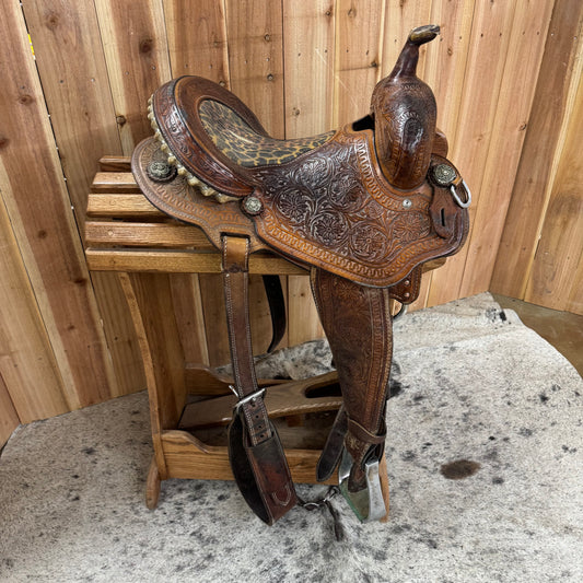 Used Cactus Saddlery Charmayne Jaymes Barrel Saddle, 13.5" Seat