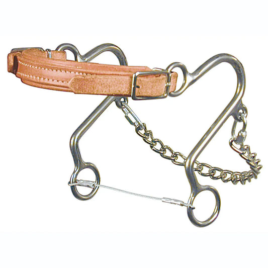 Reinsman 964L Leather Nose Little "S" Hackamore