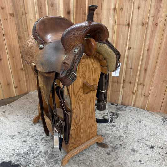 Used Dale Martin Saddlery Barrel Saddle, 14.5" Seat