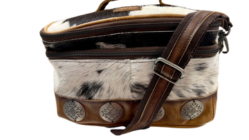 STS Vaquero Cowhide Glamour Makeup Organizer