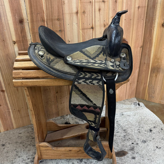 Used Abetta Synthetic Trail Saddle, 15" Seat