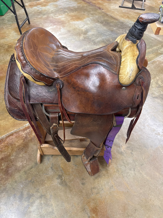 Used Diamond L Roper Saddle, 16"