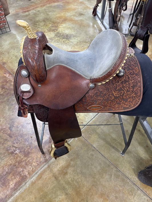 McKinney's Pro Series Barrel Saddle, 14.45" Seat