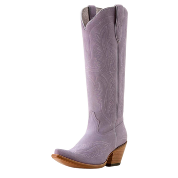 Ariat Women's Misty Lavender Suede Casanova X Toe Western Boot