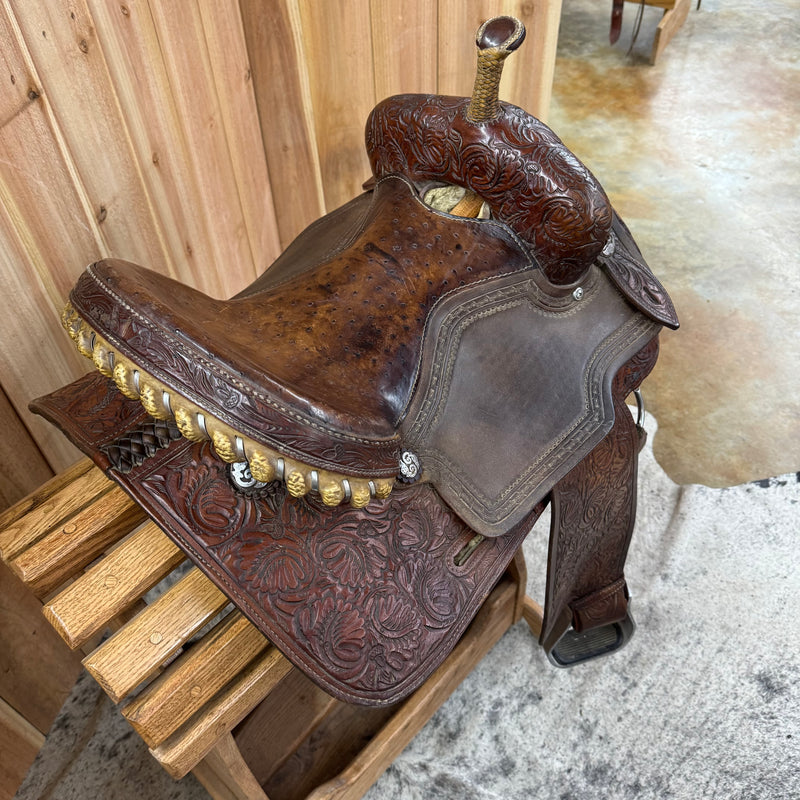 Used Masters Barrel Saddle, 14" Seat