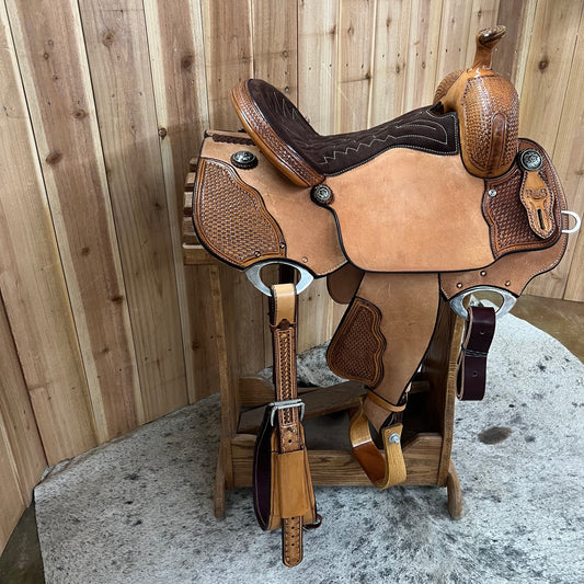 R Bar B All Around Saddle, 15" Seat