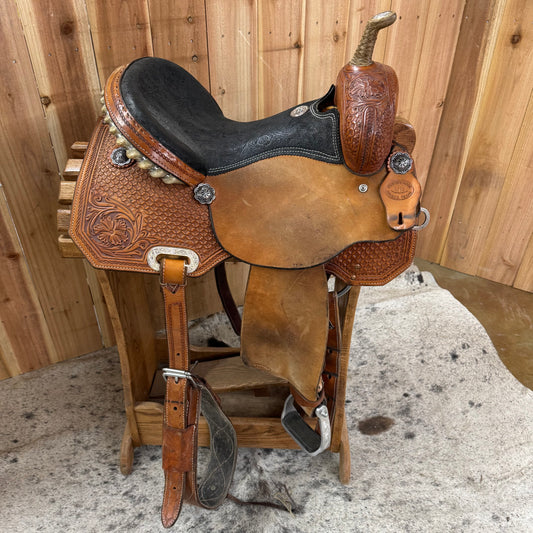 Used HR Barrel Saddle, 14" Seat