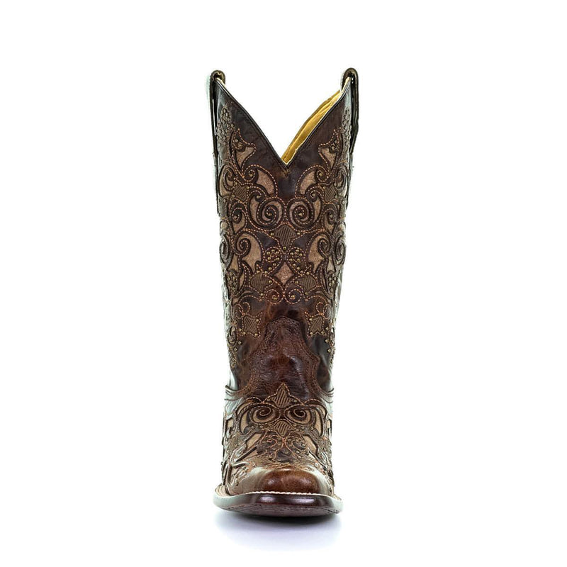 Corral Women's Embroidered Stud Inlay Western Boots