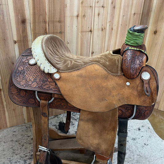 Used Allen Ranch Roper Saddle, 16" Seat