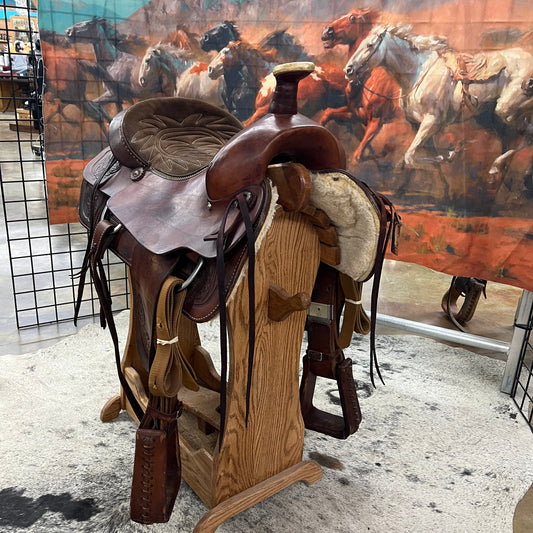 Used American Saddlery Roper Saddle, 17.5" Seat