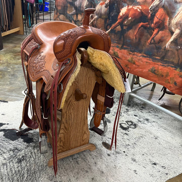 R Bar B Cutting Saddle, 16.25" Seat
