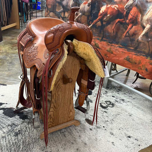 R Bar B Cutting Saddle, 16.25" Seat