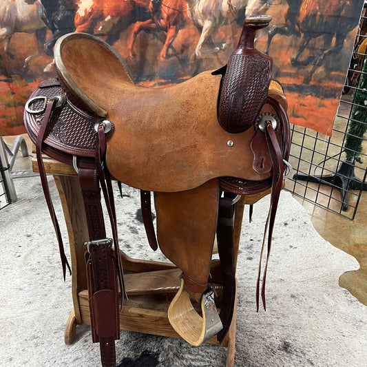 Robert Teskey Elite Mule Saddle, 16.5" Seat