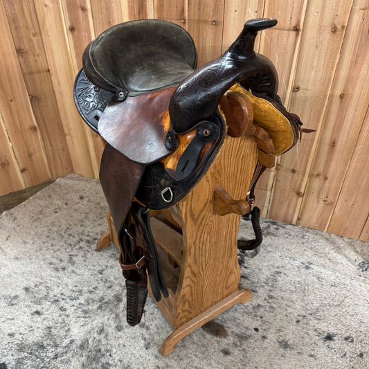 Used "W" Saddlery Barrel Saddle, 15" Seat
