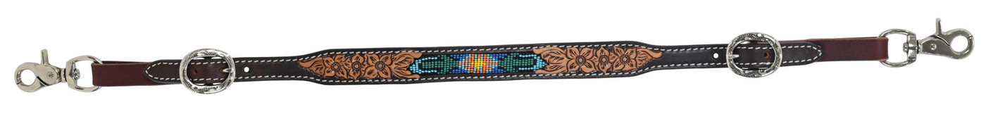 Rafter T Wither Strap with Hand Beaded Cactus