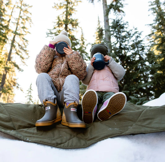 XTRATUF  Little Kids Trolling Pack Fleece Lined Chocolate Chip Ankle Deck Boot