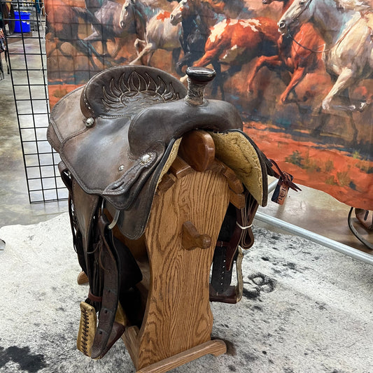 Used Tod Sloan Roper Saddle, 14" Seat
