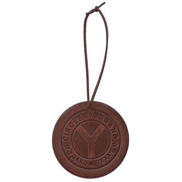 Circle Y Round Logo Air Freshener