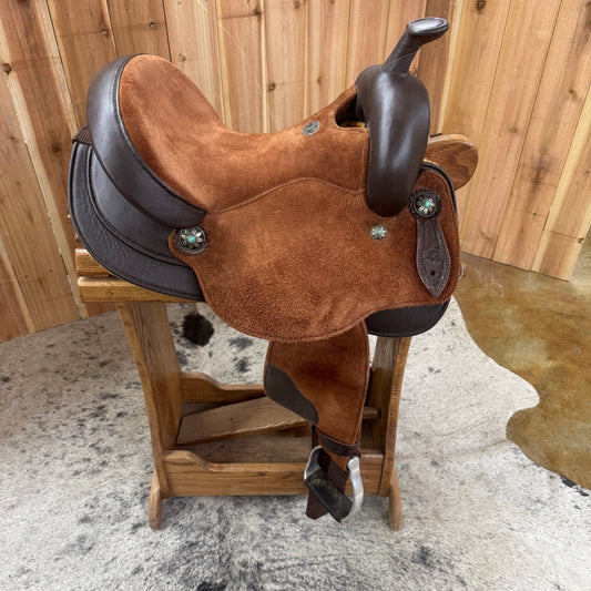 Brazilian Barrel Saddle, 14" Seat