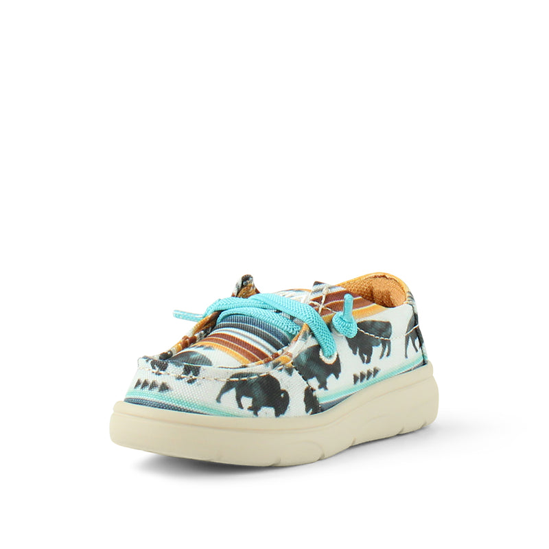 Ariat Hilo Buffalo Print Style Lil' Stompers Kids Casual Shoes
