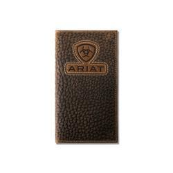 Ariat Men's Brown Inlay Patch Rodeo Wallet
