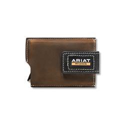 Ariat Work Men's Brown Utility Wallet w/Magnetic Clip