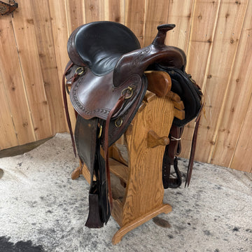 Used Big Horn Flex Tree Trail Saddle, 16" Seat