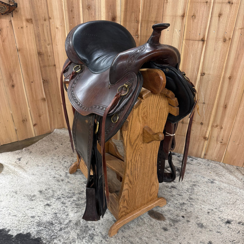 Used Big Horn Flex Tree Trail Saddle, 16" Seat