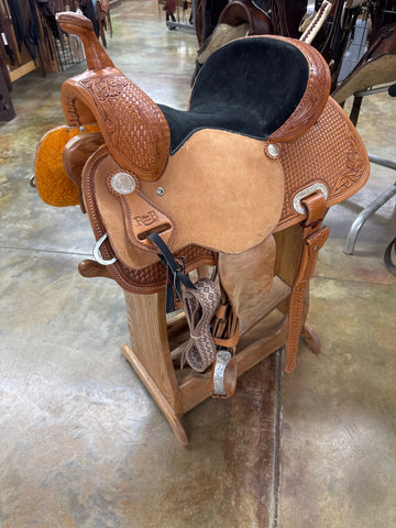 R Bar B Barrel Saddle, 13" Seat (Demo)