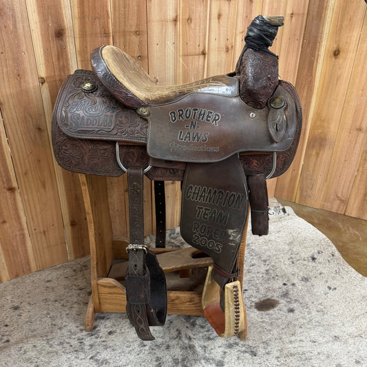 Used Masters Roper Saddle, 15" Seat