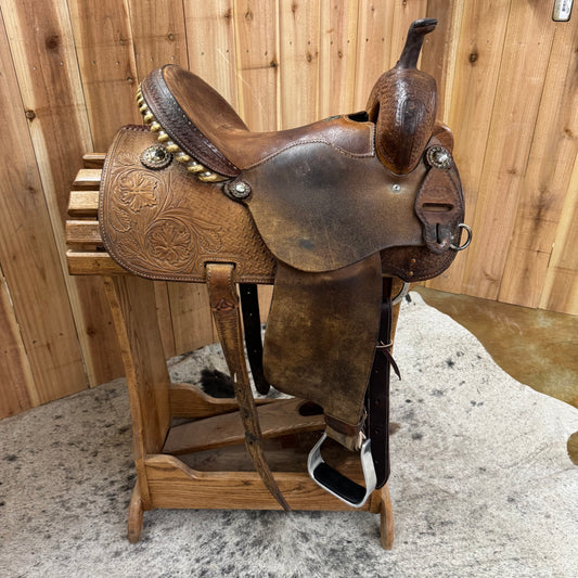 Used Dale Martin Saddlery Barrel Saddle, 14.5" Seat
