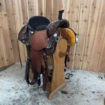 Circle Y Sharon Camarillo All Around Saddle, 14.5' Seat (Demo)