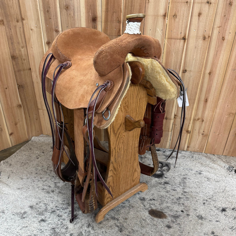Triple T's Ranch Roper Saddle, 15" Seat