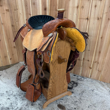 Circle Y Calf Roper Saddle, 15" Seat (Demo)