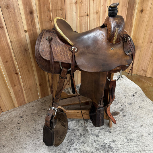 Used Morgans Saddlery 2S Ranch Saddle, 14.5" Seat