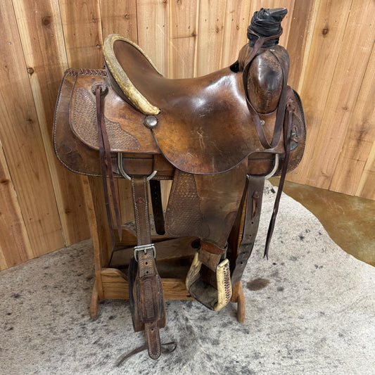 Used Double J Ranch Saddle, 14.75" Seat