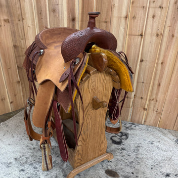 R Bar B Workhorse Ranch Cutter Saddle, 16" Seat