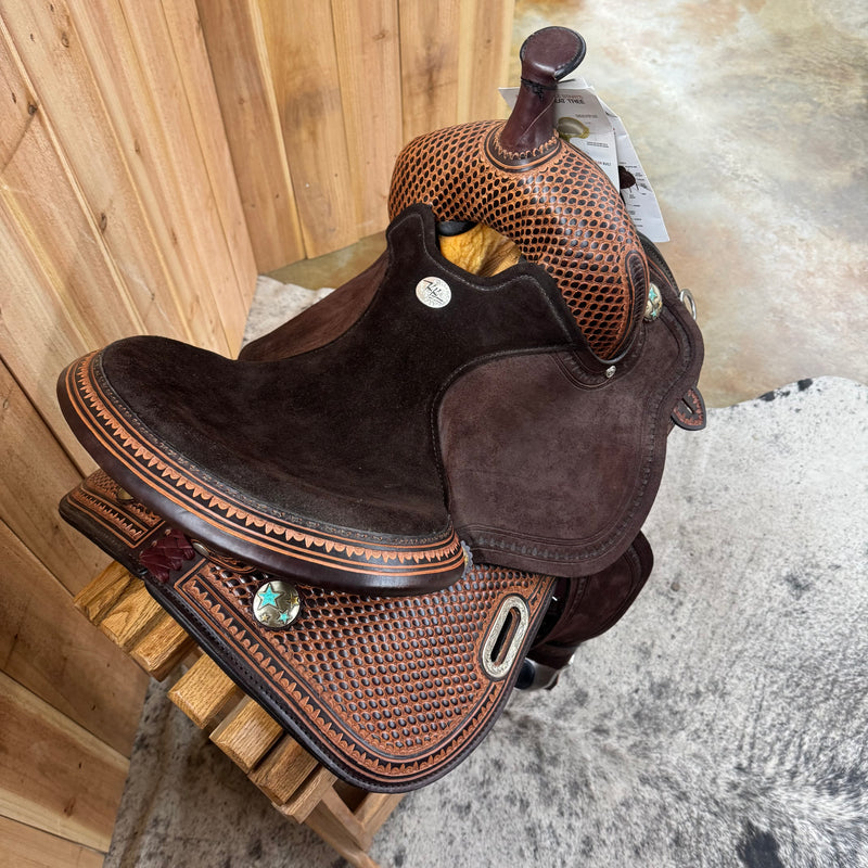 Circle Y KK Big Star Flex2 Barrel Saddle, 14.5" Seat (Demo)