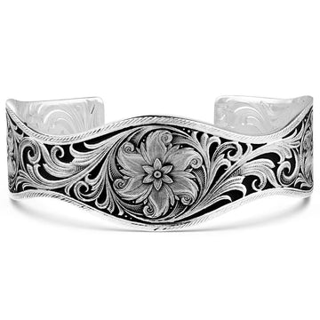 Montana Silversmiths Desert Marigold Floral Cuff Bracelet