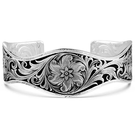 Montana Silversmiths Desert Marigold Floral Cuff Bracelet